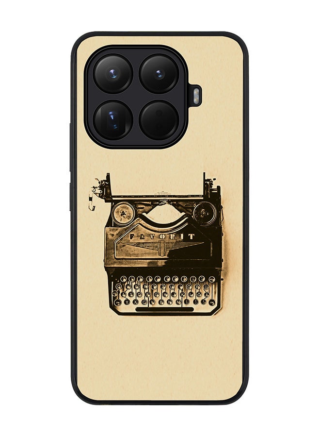 For Xiaomi 15T Pro Case,Slim fit Camera Protection, Shockproof Thin Phone cover  - Typewriter
